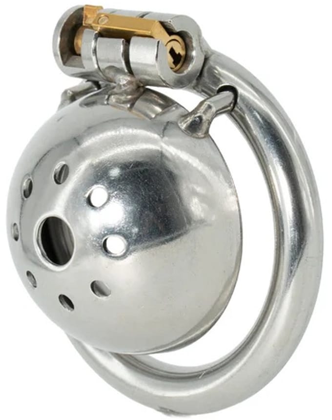 Hidden Desire Kuisheidskooien Metaal - Stainless Cock Vault X-Short