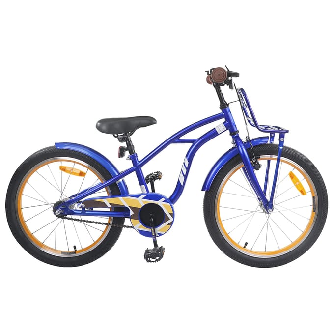vidaXL - Kinderfiets - 18 - Inch - voor - 5-7 - jaar - oud - Donkerblauw