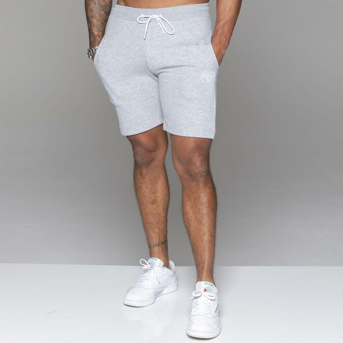 MYT Heren Fleece Korte Broek Grijs