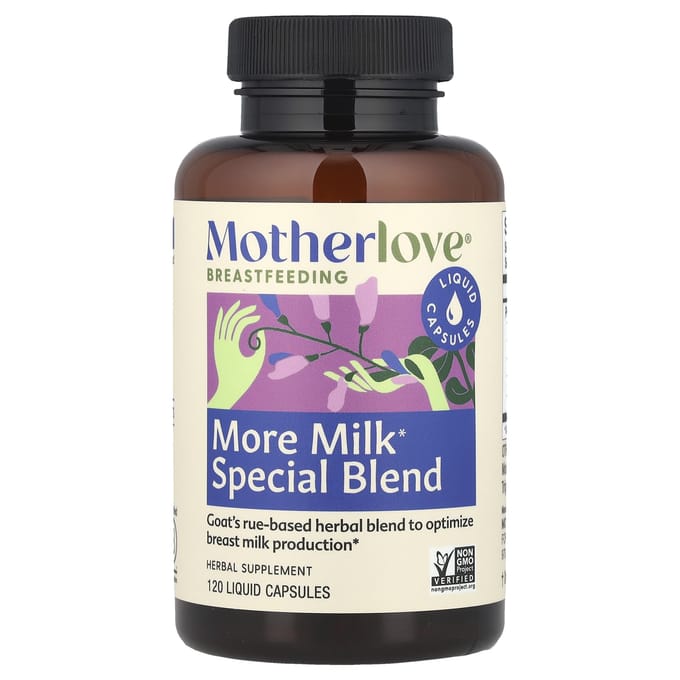 Borstvoeding, Meer Melk Speciale Blend, 120 Vloeibare Capsules