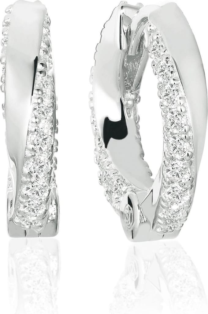 SIF JAKOBS FERRARA PICCOLO EARRINGS SJ-E12108-CZ-SS
