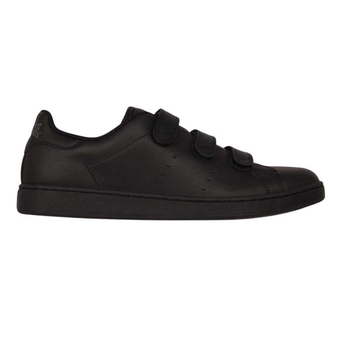 Lonsdale Mannen Leyton Drievoudige Klittenbandschoenen (Zwart/Zwart)