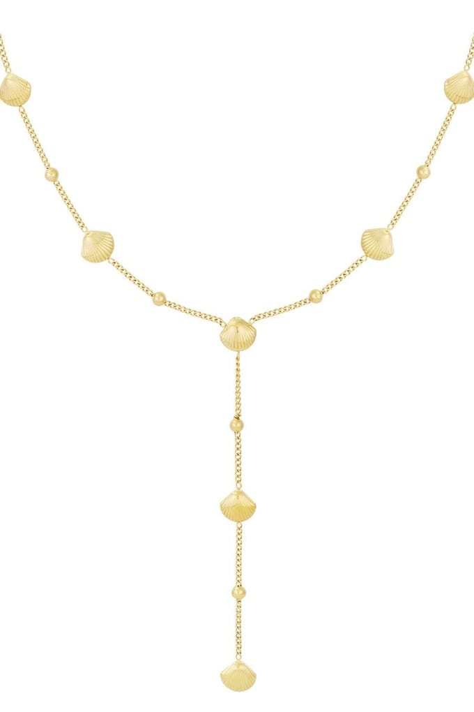 Ketting - Yehwang - Schelpen - Zomer - Statement ketting - Verstelbaar - Stainless steel sieraden