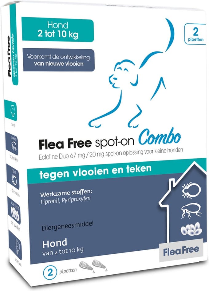 Ectoline Duo Hond - Gewicht dier 2 - 10 kg