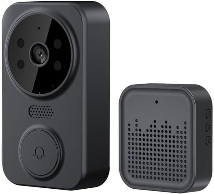 Slimme Deurbelcamera - Wifi Camera - Huisbeveiliging - Tweeweg Intercom - 15171 Gram - Zwart