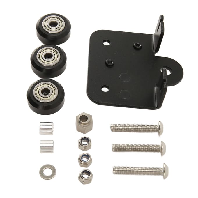3D Extruder Achterplaat met Katrol Extruder Achterplaat voor Ender 3 3s 3 Pro CR 10 CR 10S S4 black