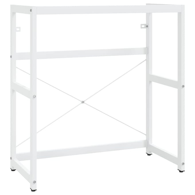 vidaXL - Wastafelframe - met - inbouwwastafel - ijzer - wit