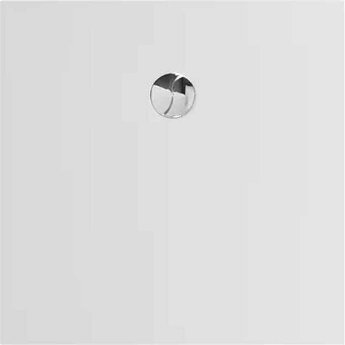 Allibert - Douchebak - Karbon 90 X 90 Cm - Polybeton - Wit