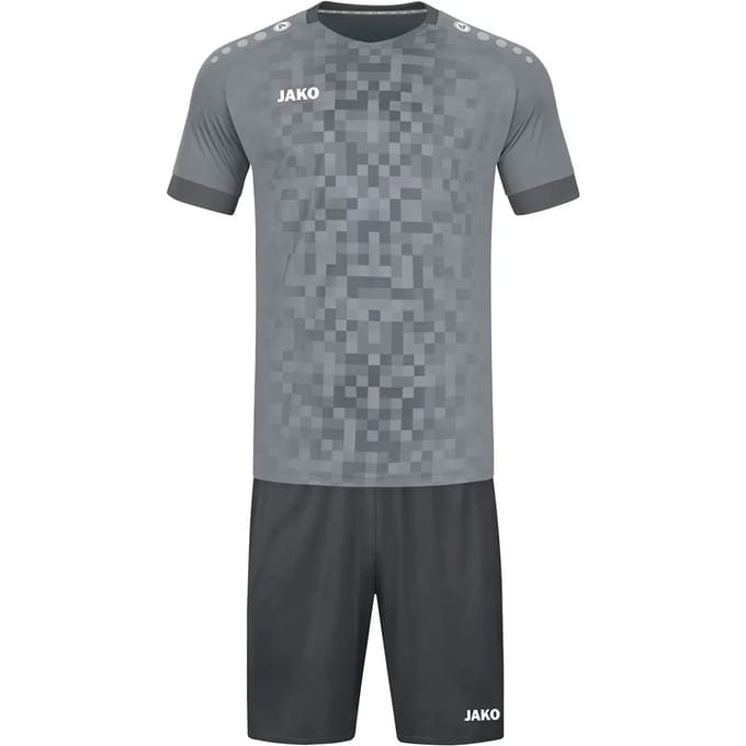 Jako Pixel Shirt Korte Mouw Heren - Steengrijs | Maat: M