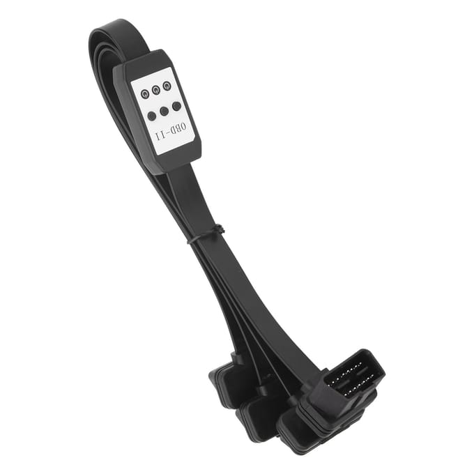 1 naar 3 OBD2 Verlengkabel Splitter 1,57ft 16-pins Connector Snoer met Schakelaar Auto Diagnostisch Gereedschap gray