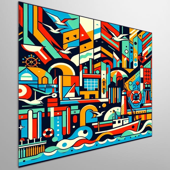 Kunstprint | Wanddecoratie | Dibond | 20 × 20 cm