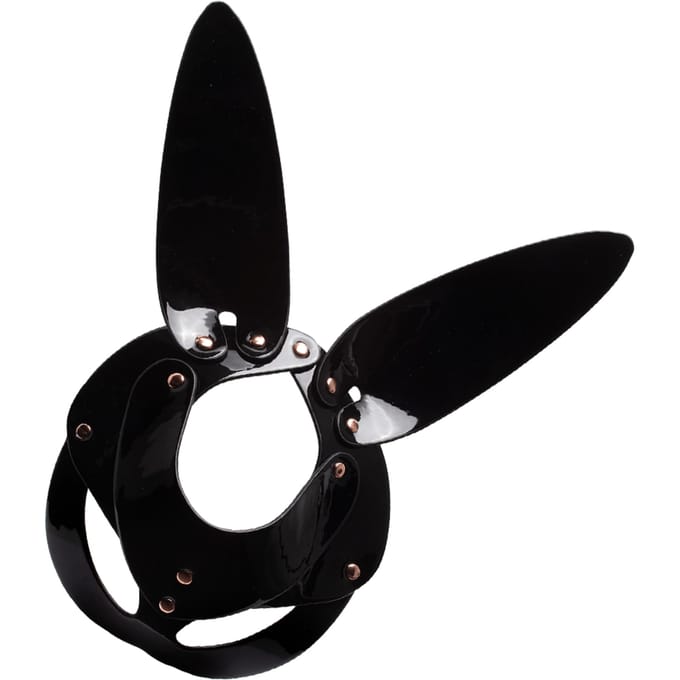 Kinky Diva – High Gloss Bunny Mask Black/Gold