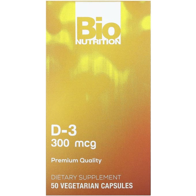 Bio Nutrition, D-3, 300mcg, 50 gélules végétales