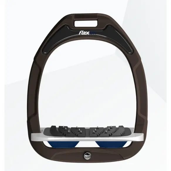 Ultra Grip Inclinatie Stirrup Bruin/grijs/marine Flex-On Green Composite