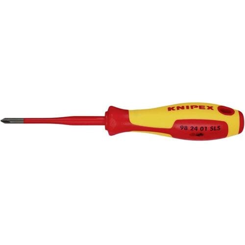 Knipex Plus/minus schroevendraaier VDE Grootte PH 1 Koplengte: 80 mm