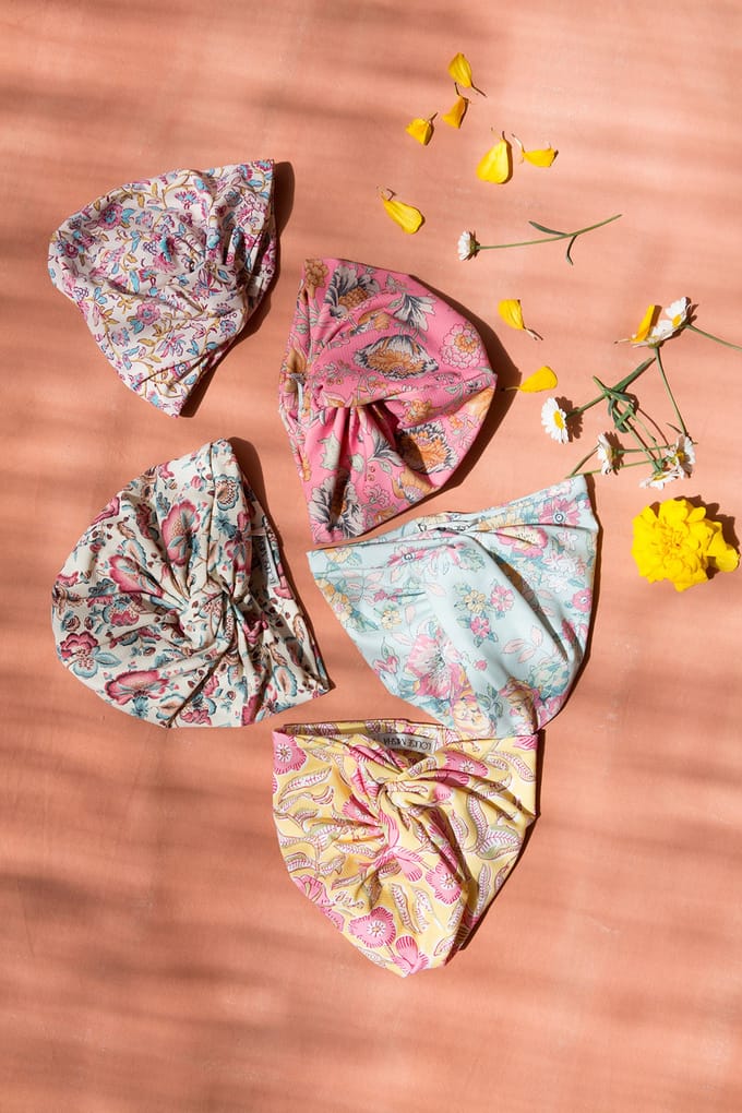 Louise Misha Bathing Turban Abina Lem Patchouli Spring Maat: 3-4Y | Accessoires Outlet | kids | Geel
