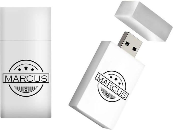 MARCUS naam kado verjaardagscadeau cadeau usb stick 16GB - naam cadeau, gefeliciteerd cadeau
