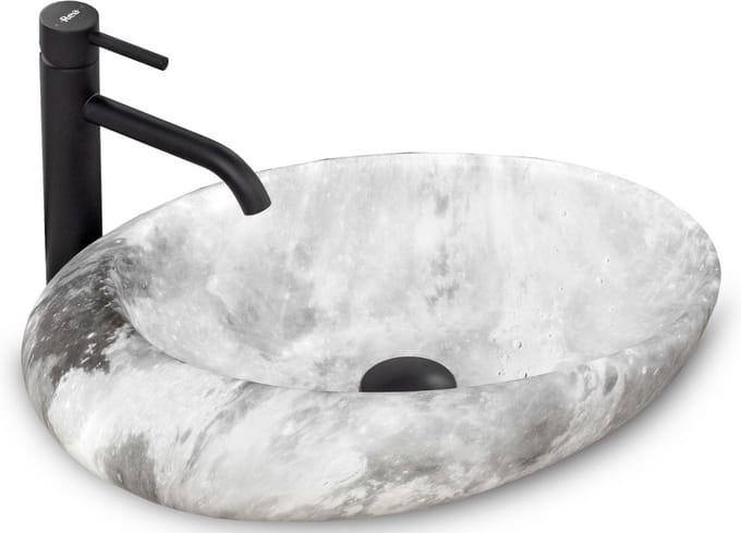 Rea Roxy C Stone L. GREY Opzetwastafel Steen Imitatie 49x31 cm