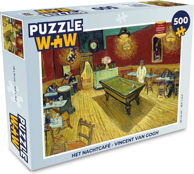 Puzzel Het nachtcafé - Vincent van Gogh - Legpuzzel - Puzzel 500 stukjes