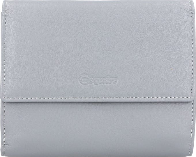 Esquire Viktoria Portemonnee RFID Leer 12 cm - Dames - Horizontaal - grau