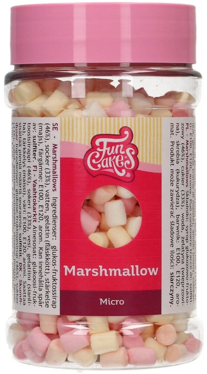FunCakes Suikerdecoraties - Micro Marshmallows - 50g - Eetbare Taartdecoratie