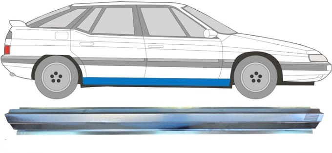 Reparatie dorpel voor Citroen XM 1989-2000 / Links = Rechts (symmetrisch)