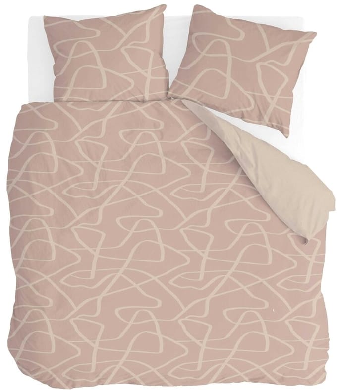 Byrklund Dekbedovertrek Fluid Shapes - 240x220 - 100% Polyester - Roze