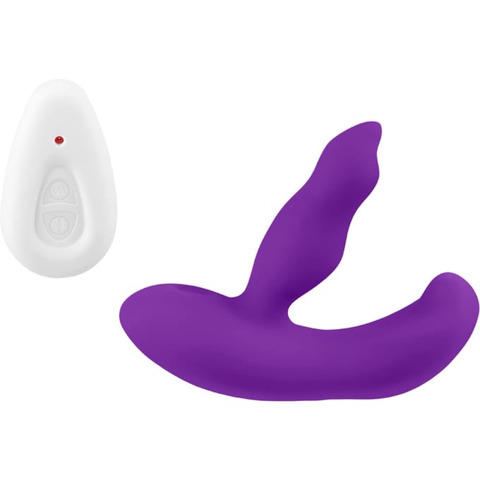 2-motorige siliconen Rabbit met afstandsbe diening, 13 cm