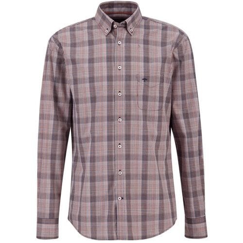 Fynch-Hatton Overhemd Mini Multi Combi Check Navy-Multi / male