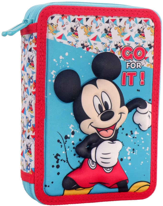 Disney Mickey Mouse Go for it! gevuld etui - 3D - 21 x 15 x 5 cm - Multi