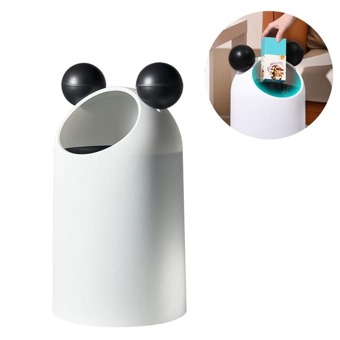 Prullenbak Schuine Dekselloos Plastic Grote Capaciteit Creatieve Afvalcontainer voor Kantoor Keuken gray