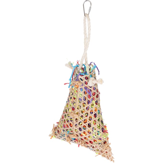 TIAKI vogelspeelgoed hakselmandje ca. L 38 x B 18 x H 6,5 cm