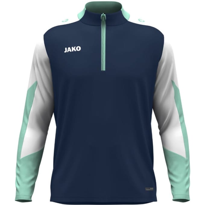 Jako Dynamic Ziptop Kinderen - Marine / Wit / Munt | Maat: 116