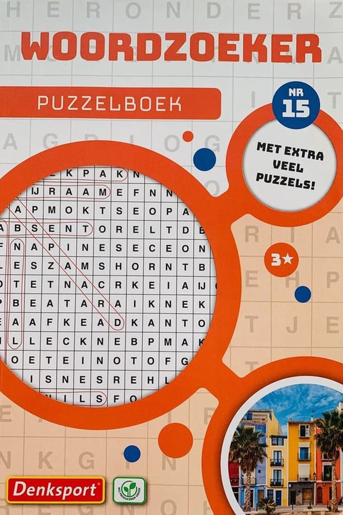 Denksport puzzelboek - 150 puzzels - nr. 15 - 3 sterren