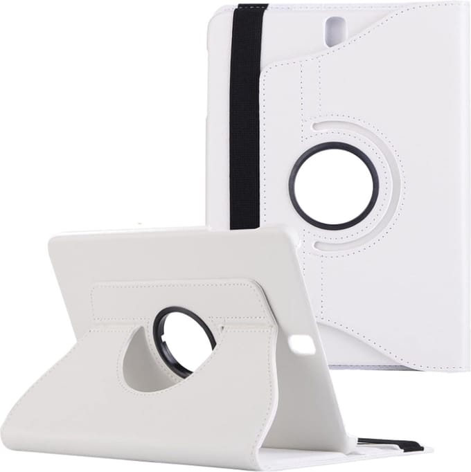 Draaibaar Hoesje - Rotation Tabletcase - Multi stand Case Geschikt voor: Samsung Galaxy Tab S3 9.7 T820/T825 (2017) - wit