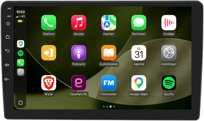 CarPlay autoradio geschikt voor Jeep Compass | 2010 t/m 2016 | Android 13 | Draadloos Apple CarPlay & Android Auto | 2GB + 32GB | 8-Core processor | Davilon | 2025 model | 2010 2011 2012 2013 2014 2015 2016 | Bluetooth & Wifi