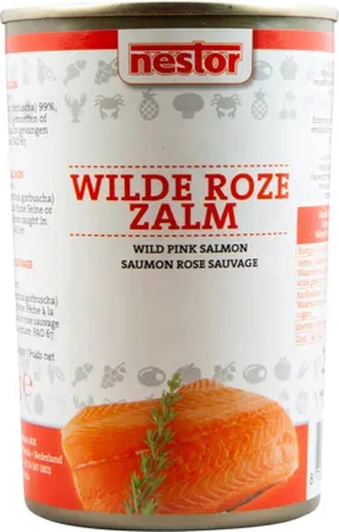 Nestor Wilde Roze Zalm in blik - 425 gram