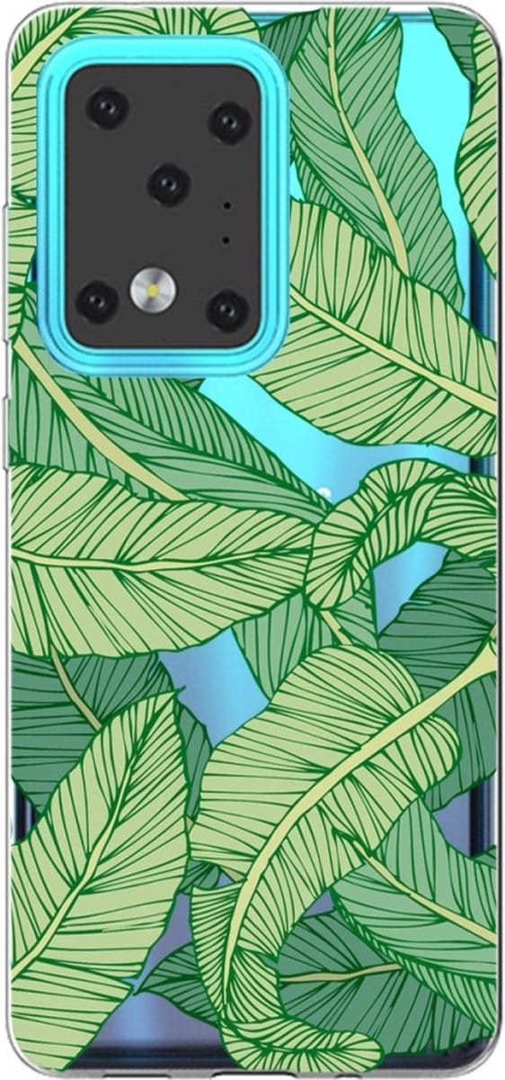 Softcase hoes - Geschikt voor Samsung Galaxy S20 Ultra - Bladeren