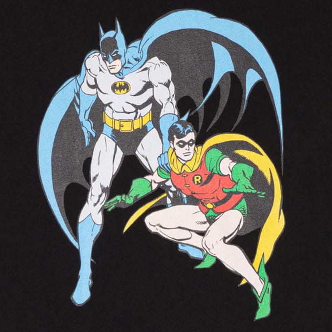 DC Batman & Robin Kids' T-Shirt - Black - 122/128 (7-8 jaar)