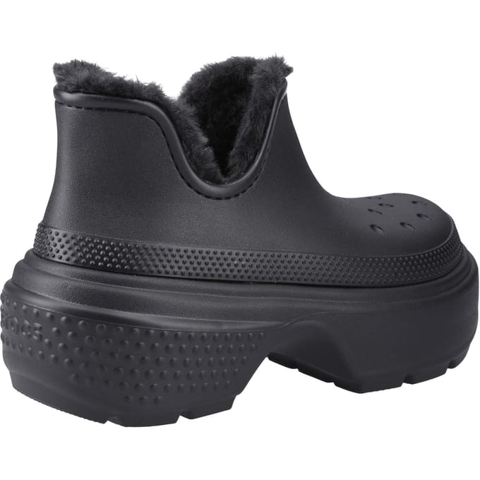 Crocs Stomp Lined Shorty Boot - Dames Platformlaarzen - Zwart - 42-43