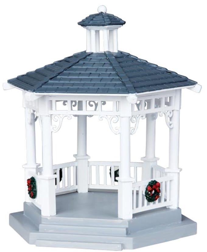 Lemax - Plastic Gazebo With Decorations - Kersthuisjes & Kerstdorpen