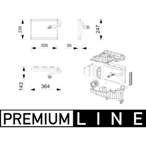 Verdamper, airconditioning MAHLE AE 269 000P