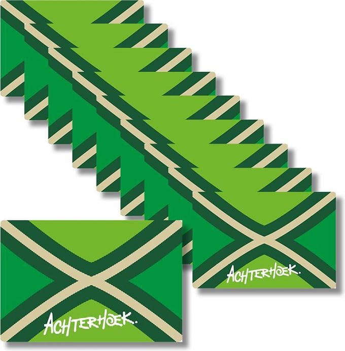 Achterhoek - 10x Achterhoek Sticker - 7,5 x 5 cm - Groen
