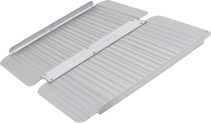 Oprijplaat aluminium 300 kg lengte 610 mm x breedte 720 mm inklapbaar MW Tools ARP0995
