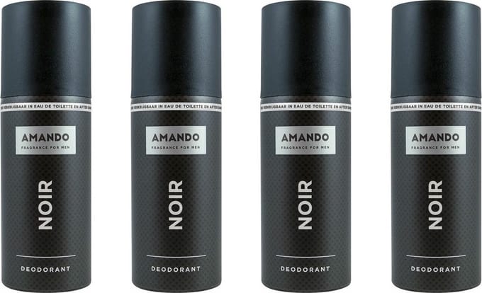 Amando Noir Deo Spray - 4 x 150 ml