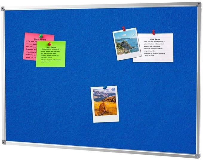 IVOL Prikbord Vilt 100 x 200 cm - Blauw