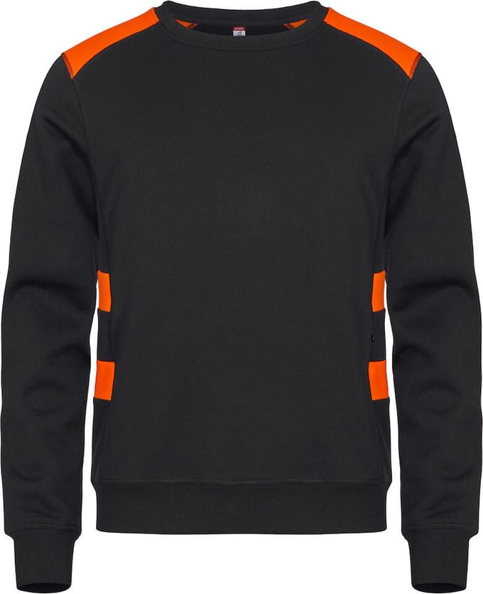 Clique Ambition Roundneck 021074 - Signaaloranje - M
