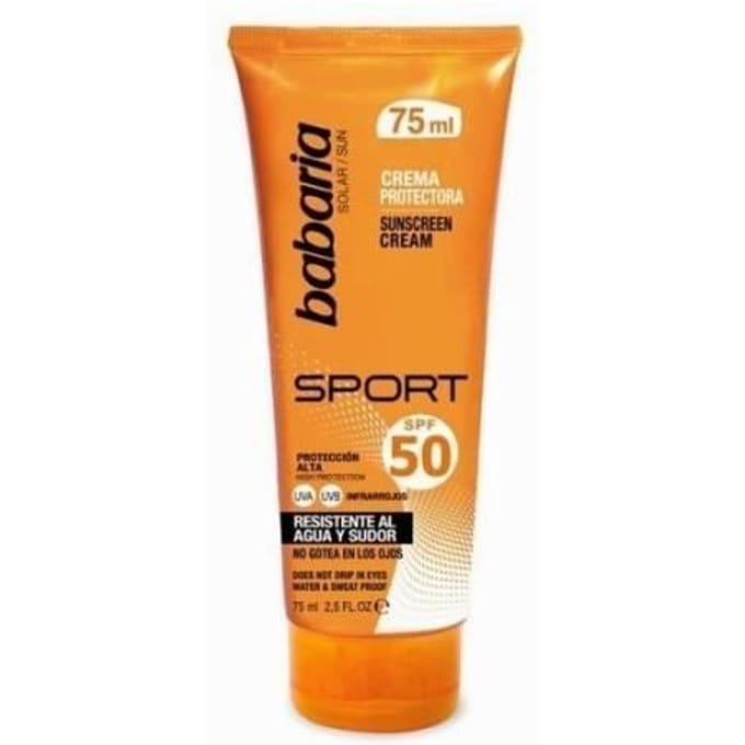 Crème solaire visage sport SPF50 75 ml - Babaria