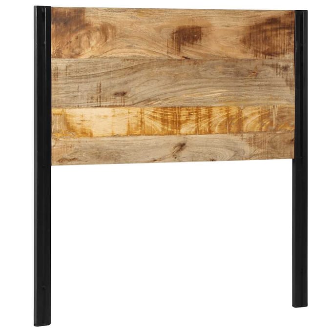 vidaXL - Hoofdeinde - 100 - cm - massief - hout - mango - en - ijzer