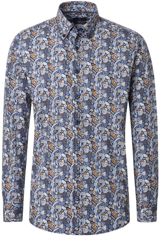 Casamoda Casual fit blue fantasy Maat 3XL